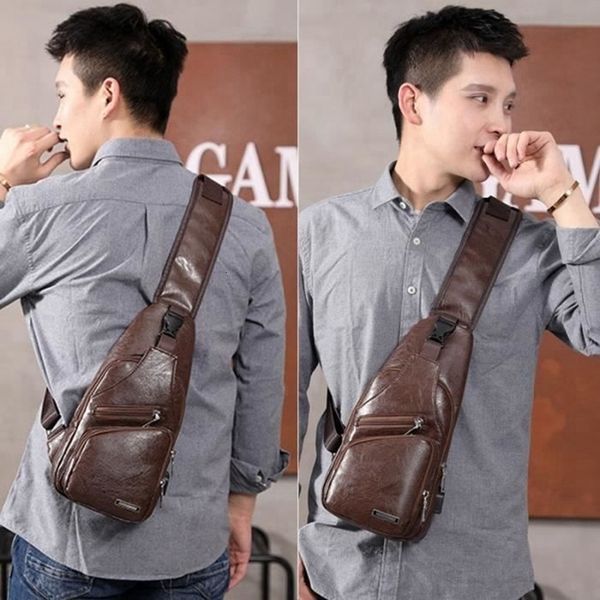 men's chest bag with charge port usb bag crossbody pu leather vintage business bag pouch for sport dark brown
men's chest bag with charge port usb bag crossbody pu leather vintage business bag pouch for sport dark brown