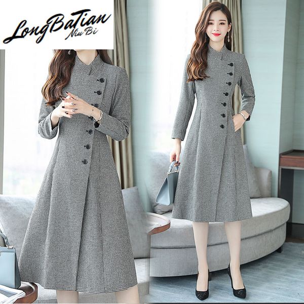 winter long wool female spring autumn jacket 2020 big size vintage korean fashion elegant women woolen coat overcoat, Black
winter long wool female spring autumn jacket 2020 big size vintage korean fashion elegant women woolen coat overcoat, Black