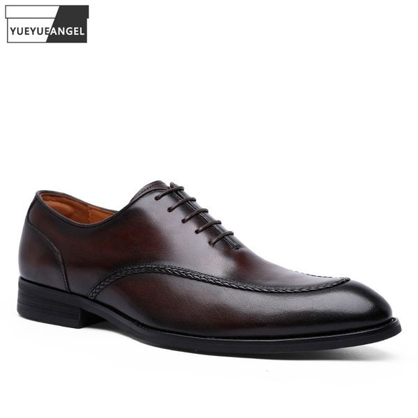 fashion mens business dress shoes elegant pointed toe lace up vintage cowhide genuine leather derby shoes big size 44 45 46 47, Black
fashion mens business dress shoes elegant pointed toe lace up vintage cowhide genuine leather derby shoes big size 44 45 46 47, Black