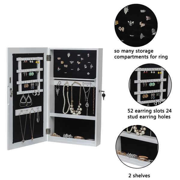 new wall mounted space saving jewelry storage organizer jewelry cabinet armoire with mirror wooden us stock
new wall mounted space saving jewelry storage organizer jewelry cabinet armoire with mirror wooden us stock
