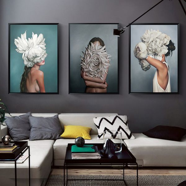modern fashion art canvas painting flower avatar girl wall picture for living room home decoration posters and prints
modern fashion art canvas painting flower avatar girl wall picture for living room home decoration posters and prints