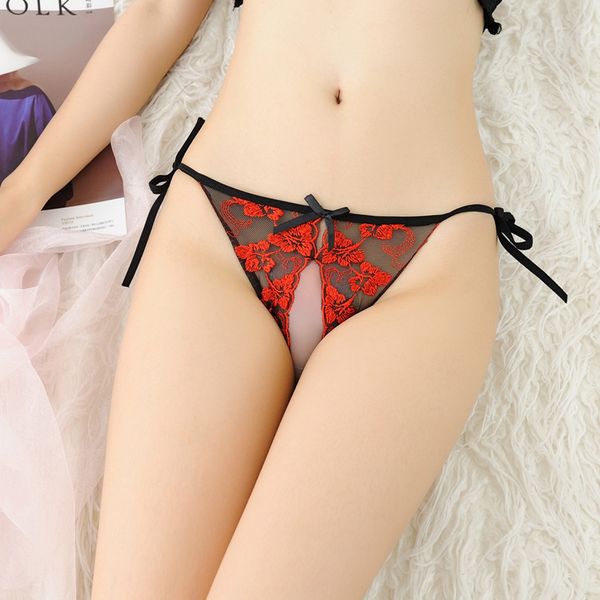 new embroidered bandage women's underwear open-range hollow t-shaped transparent underpants underpants temptation 143, Black;white
new embroidered bandage women's underwear open-range hollow t-shaped transparent underpants underpants temptation 143, Black;white