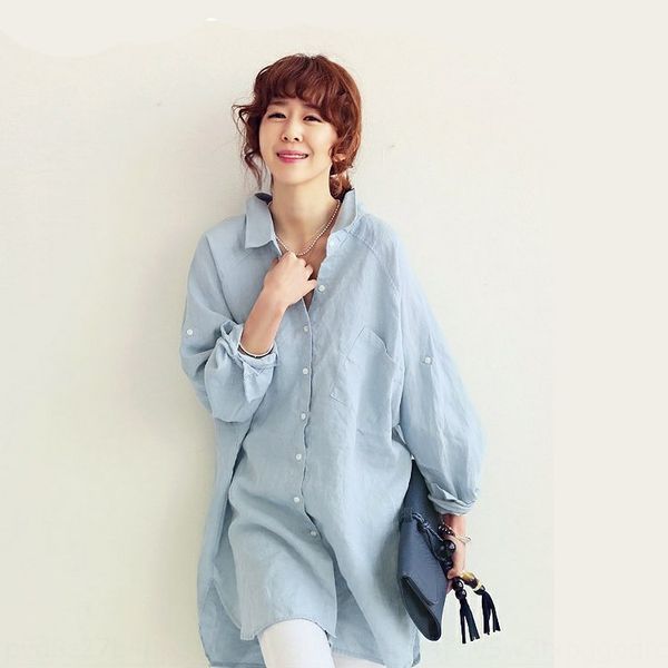 2019 season new fat mm loose large size long cotton cotton and linen and linen shirt women's long sleeve casual all-match shirt, White
2019 season new fat mm loose large size long cotton cotton and linen and linen shirt women's long sleeve casual all-match shirt, White