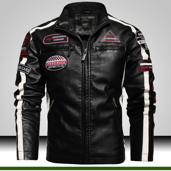 winter men jacket leather men motorcycle jacket embroidery bomber jacket slim fit coat biker coat fashion zipper coat male cx200804, Black
winter men jacket leather men motorcycle jacket embroidery bomber jacket slim fit coat biker coat fashion zipper coat male cx200804, Black