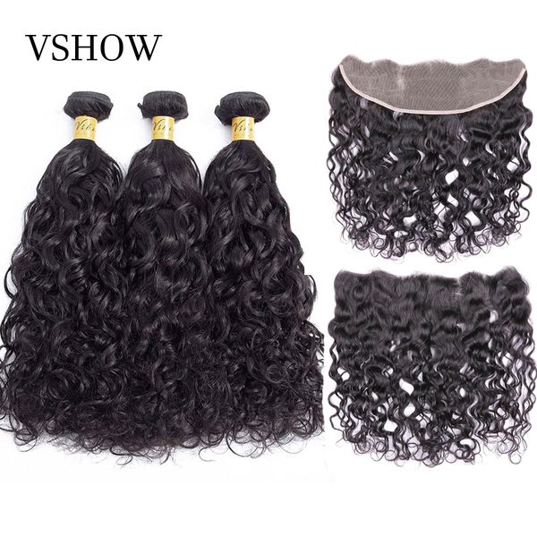 vshow brazilian natural wave hair bundles with closure 3 or 4 bundles deals with 13*4 ear to ear lace frontal remy human hair, Black
vshow brazilian natural wave hair bundles with closure 3 or 4 bundles deals with 13*4 ear to ear lace frontal remy human hair, Black