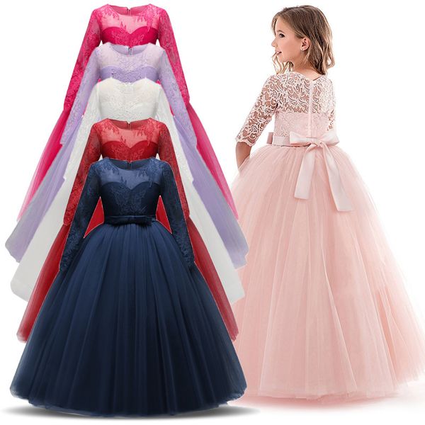 vintage flower girls dress for wedding evening children princess party pageant long gown kids dresses for girls formal clothes t200709, Red;yellow
vintage flower girls dress for wedding evening children princess party pageant long gown kids dresses for girls formal clothes t200709, Red;yellow