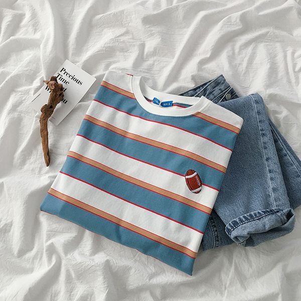 schoolgirl loose stripe embroidery t-shirt women casual o-neck oversize loose long sleeve pullover female spring fashion, White
schoolgirl loose stripe embroidery t-shirt women casual o-neck oversize loose long sleeve pullover female spring fashion, White