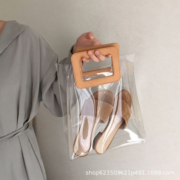 2020 transparent jelly women's beach popular hand simple all-match handbag handbagshoulder crossbody mother and child bag, White
2020 transparent jelly women's beach popular hand simple all-match handbag handbagshoulder crossbody mother and child bag, White