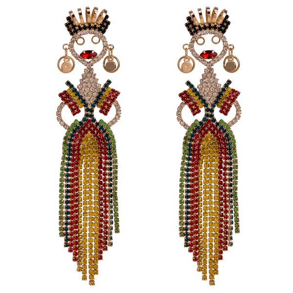 fashion exaggerated multi-layer dance skirt tassel earrings girl korean diamond bohemia, Golden
fashion exaggerated multi-layer dance skirt tassel earrings girl korean diamond bohemia, Golden