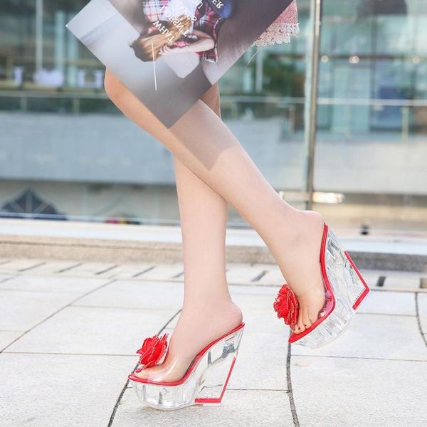 slippers sdtfet shoes moman slipper transparent pvc zapatos mujer crystal flowers platform cosplay 14cm wedges sandals girl's pumps, Black
slippers sdtfet shoes moman slipper transparent pvc zapatos mujer crystal flowers platform cosplay 14cm wedges sandals girl's pumps, Black