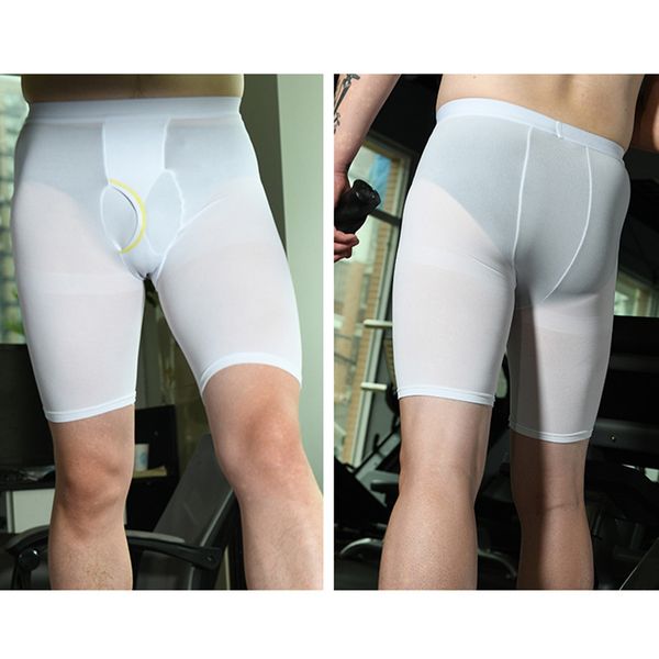 gym clothing men boxer shorts sports sheath pouch tight pants breathable eig88, White;black
gym clothing men boxer shorts sports sheath pouch tight pants breathable eig88, White;black
