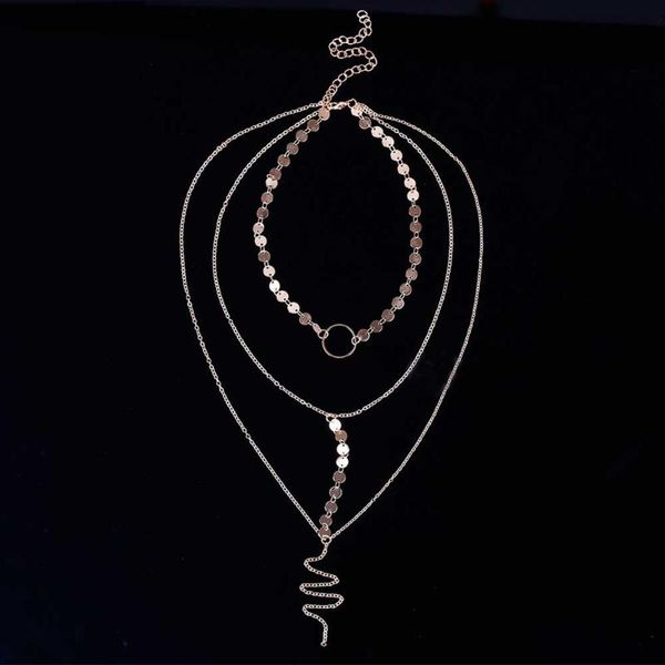 gold charm sequins personality jewelry pendants long tassel pendant necklace multilayer necklaces chain choker fashion jewelry, Silver
gold charm sequins personality jewelry pendants long tassel pendant necklace multilayer necklaces chain choker fashion jewelry, Silver