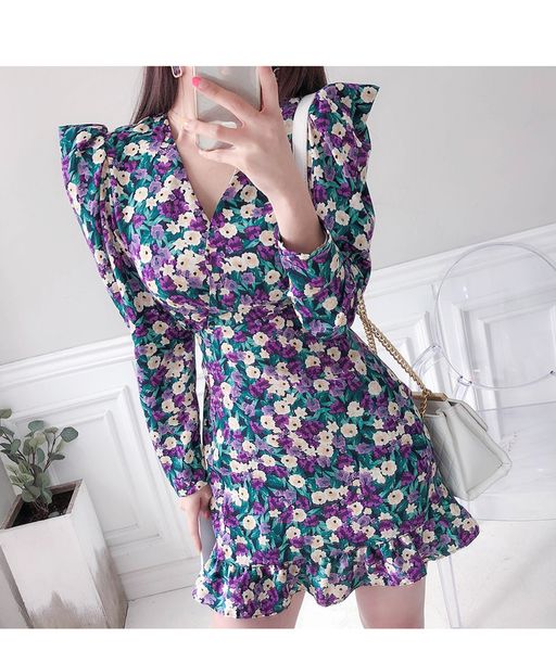 2020 mermaid korea style fashion new summer women v neck puff sleeve slim dress chic ruffles mini woman dress party dress, Black;gray
2020 mermaid korea style fashion new summer women v neck puff sleeve slim dress chic ruffles mini woman dress party dress, Black;gray