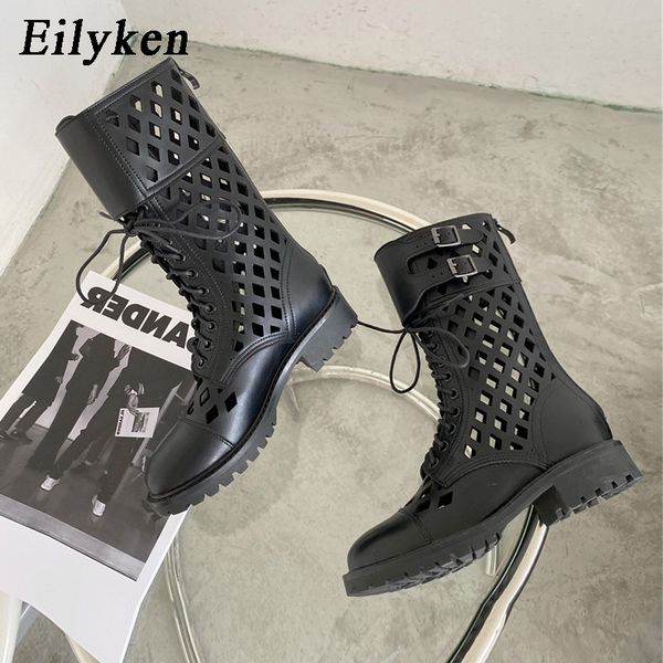 eilyken new women ankle boots fashion black punk style booties breathe hollow out ladies cross-tied double buckle low heel shoes
eilyken new women ankle boots fashion black punk style booties breathe hollow out ladies cross-tied double buckle low heel shoes