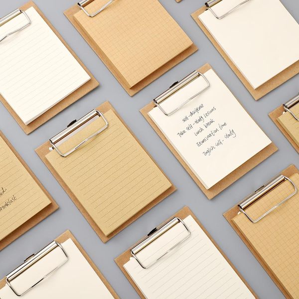 Board Clip Note Clipboard Memo Pads Basic Color Loose-leaf Notebook Printed Simple note pad clip School Office Supplies
Board Clip Note Clipboard Memo Pads Basic Color Loose-leaf Notebook Printed Simple note pad clip School Office Supplies