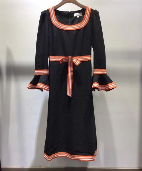 fashion spring summer 2020 women striped print patchwork bow waist deco mid-calf length dress chic, Black;gray
fashion spring summer 2020 women striped print patchwork bow waist deco mid-calf length dress chic, Black;gray