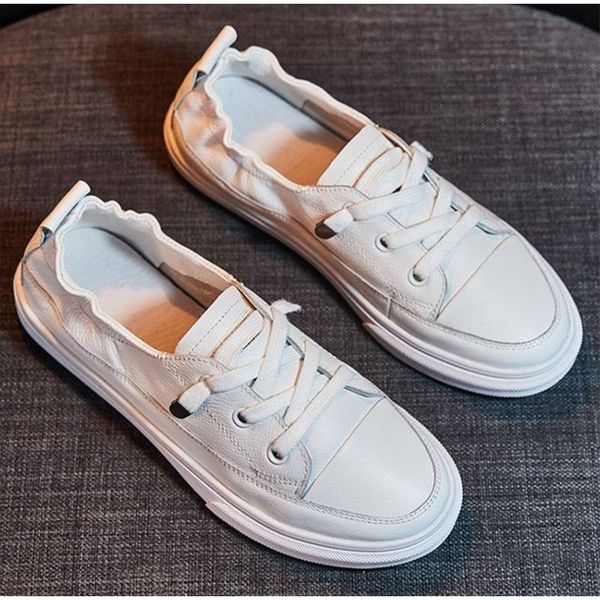 women casual flats 2020 pu leather white shoes lace up soft comfort ladies walking shoes autumn fashion platform female loafers, Black
women casual flats 2020 pu leather white shoes lace up soft comfort ladies walking shoes autumn fashion platform female loafers, Black