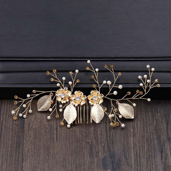 fashion golden leaves hair combs for bride wedding head jewelry pearl brides headdress accessories comb for hair women girl, Golden;silver
fashion golden leaves hair combs for bride wedding head jewelry pearl brides headdress accessories comb for hair women girl, Golden;silver