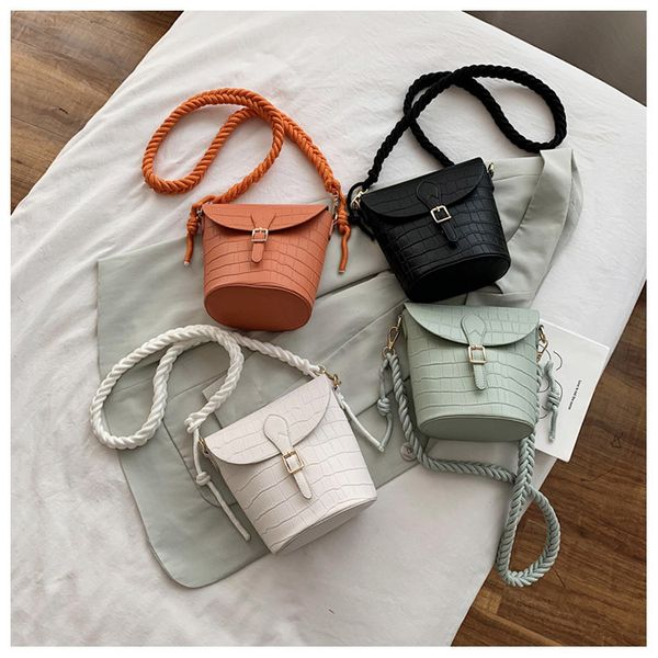 new bucket bag lady's casual one-shouldered fashionable cross-body bag