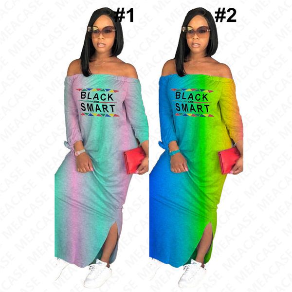black smart letter print women's designer long dress summer gradient color shoulderless maxi dresses off shoulder casual beach dress d7, White
black smart letter print women's designer long dress summer gradient color shoulderless maxi dresses off shoulder casual beach dress d7, White