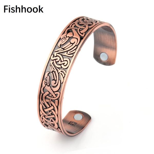 fishhook copper unisex's health therapeutic phoenix pattern charm jewelry for bracelets fashion ethnic magnetic cuff bangles, Black
fishhook copper unisex's health therapeutic phoenix pattern charm jewelry for bracelets fashion ethnic magnetic cuff bangles, Black