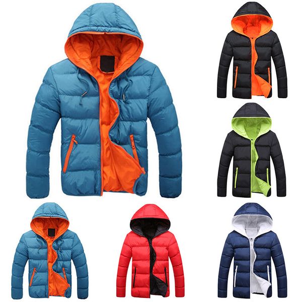 padded slim warm jacket outwear fashion winter hooded coat boy zipper thick men, Black
padded slim warm jacket outwear fashion winter hooded coat boy zipper thick men, Black