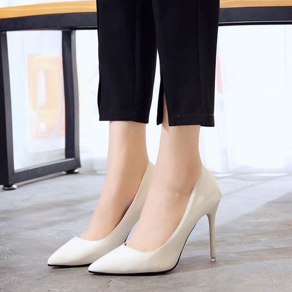 plus size 34-44 women shoes pointed toe pumps patent leather dress high heels boat shoes wedding shoes zapatos mujer, Black
plus size 34-44 women shoes pointed toe pumps patent leather dress high heels boat shoes wedding shoes zapatos mujer, Black