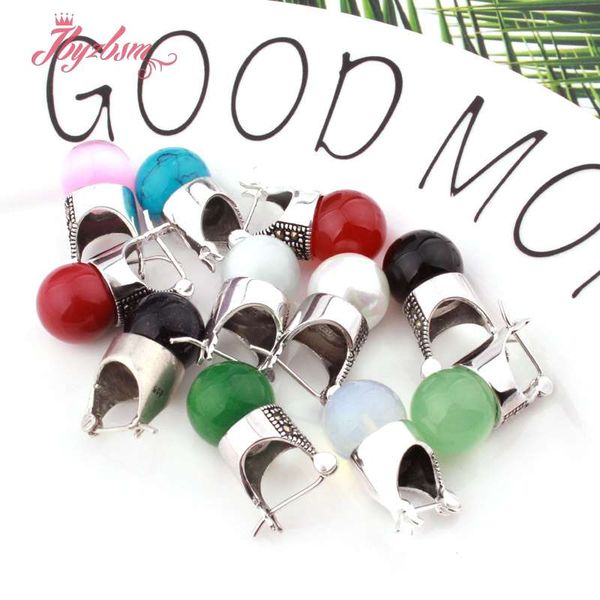 12mm smooth round inlaid gem stone beads marcastie tibetan silver for party trendy fashion earring 1 pair,ing
12mm smooth round inlaid gem stone beads marcastie tibetan silver for party trendy fashion earring 1 pair,ing