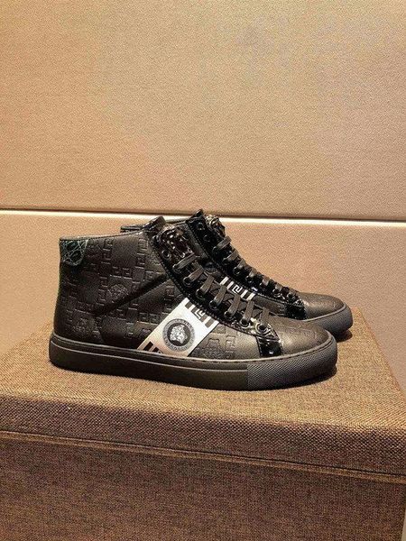 2020s luxury large size comfortable and breathable high-casual men's short boots, high-quality fashionable wild lace-up sneakers, 3, Black
2020s luxury large size comfortable and breathable high-casual men's short boots, high-quality fashionable wild lace-up sneakers, 3, Black