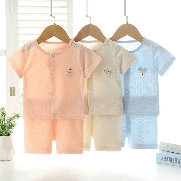 new casual girl thin pajamas children's short sleeve suit boy cotton short baby ultra thin pajamas loose
new casual girl thin pajamas children's short sleeve suit boy cotton short baby ultra thin pajamas loose