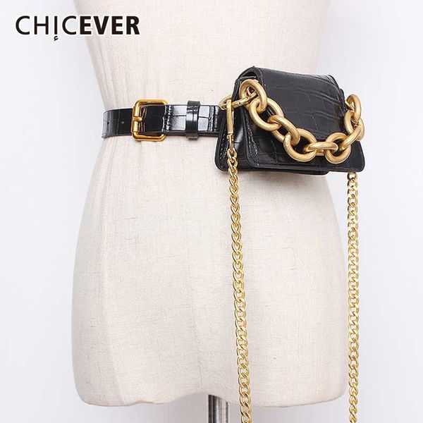 chicever vintage patchwork metal chain hit color women's belt with bag adjustable accessories pu leather belts female new 2020, Black;brown
chicever vintage patchwork metal chain hit color women's belt with bag adjustable accessories pu leather belts female new 2020, Black;brown