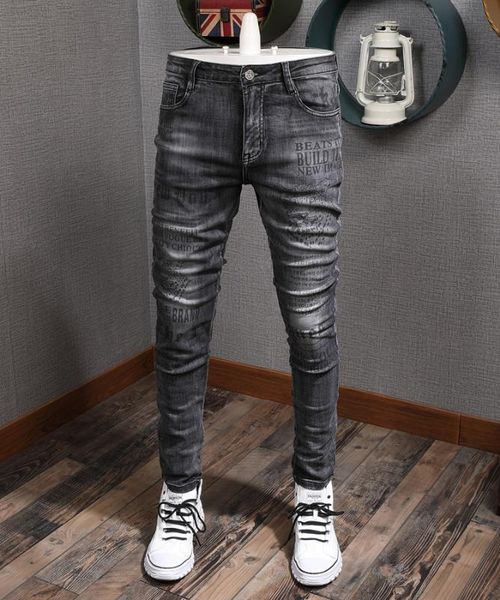 ws7783 fashion men's jeans 2020 runway luxury european design party style men's clothing, Blue
ws7783 fashion men's jeans 2020 runway luxury european design party style men's clothing, Blue
