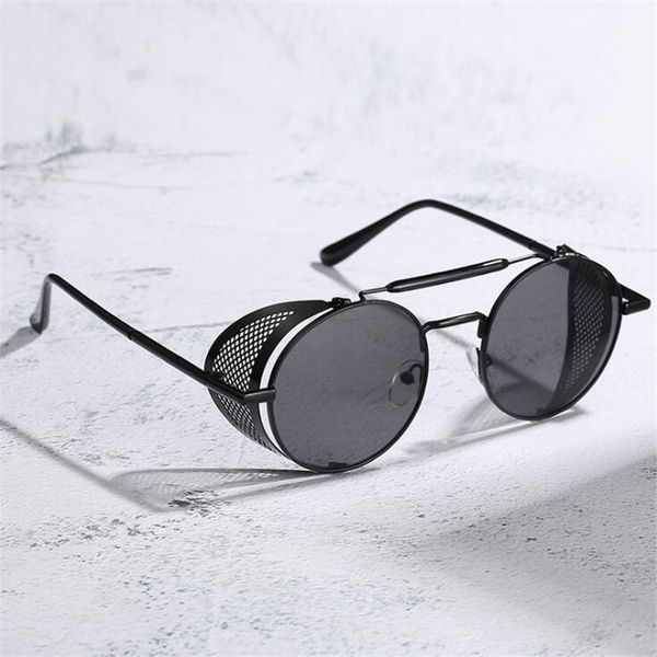 lantzena retro round metal sunglasses steampunk men women brand designer glasses shades uv protection eyewear, White;black
lantzena retro round metal sunglasses steampunk men women brand designer glasses shades uv protection eyewear, White;black