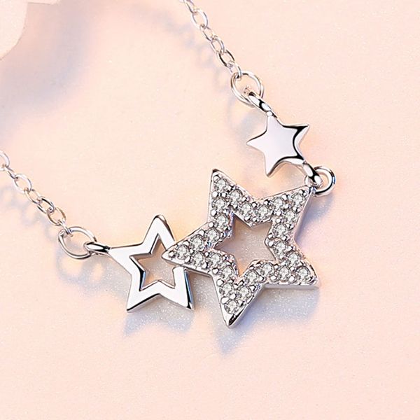 wholesale s925 sterling silver necklace female five-pointed star pendant jewelry triple star personalized clavicle chain for girlfriend gift
wholesale s925 sterling silver necklace female five-pointed star pendant jewelry triple star personalized clavicle chain for girlfriend gift