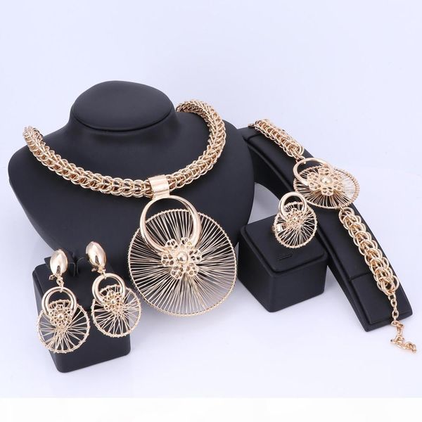 fashion nigerian beads wedding jewelry set bridal dubai gold color crystal necklace earring sets african beads jewelry set, Black
fashion nigerian beads wedding jewelry set bridal dubai gold color crystal necklace earring sets african beads jewelry set, Black