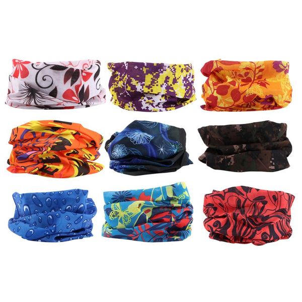 9pcs multi-functional seamless magic turban printed mask scarf dustproof headband hat bracer cuff for bike riding (mixed style, Black
9pcs multi-functional seamless magic turban printed mask scarf dustproof headband hat bracer cuff for bike riding (mixed style, Black