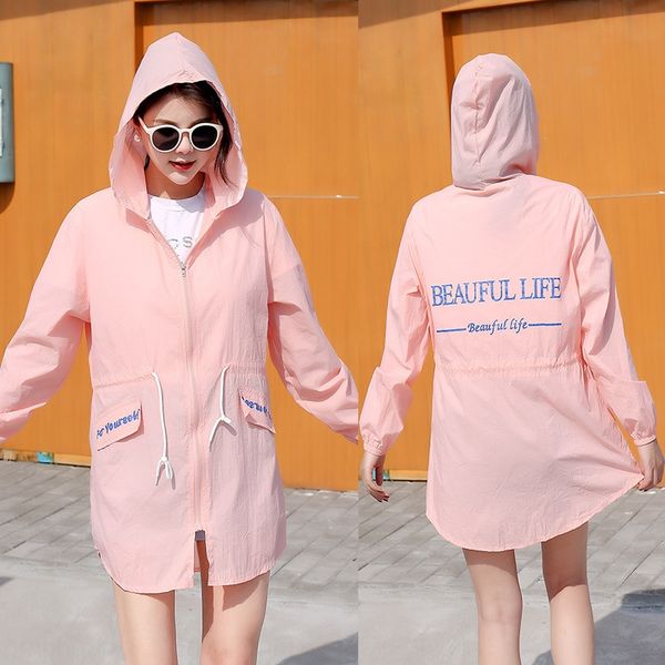 2019 summer new clothes sunscreen clothes women's mid-length thin breathable loose hooded sunscreen coat uv protection coat, Black;brown
2019 summer new clothes sunscreen clothes women's mid-length thin breathable loose hooded sunscreen coat uv protection coat, Black;brown