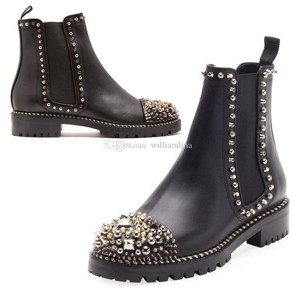 fashion bottes boots red flat studded bottom genuine black gold ankle clou boots leather femme a spikes chasse women party wedding mctqw
fashion bottes boots red flat studded bottom genuine black gold ankle clou boots leather femme a spikes chasse women party wedding mctqw