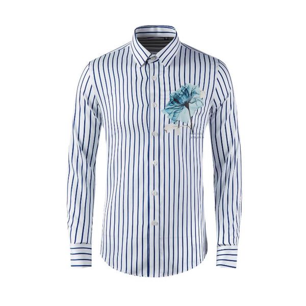 men's dress shirts cotton stripe spring fashion full sleeve print famous personality flowers size l xl xxl xxxl 4xl, White;black
men's dress shirts cotton stripe spring fashion full sleeve print famous personality flowers size l xl xxl xxxl 4xl, White;black