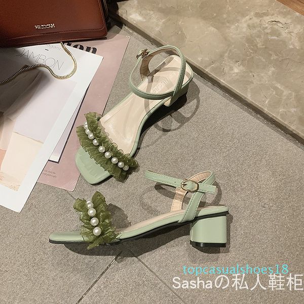 a- line sandals women 2020 new style all-match fairy style evening shoes high heel net red pearl sandals women ins fashion t18, Black
a- line sandals women 2020 new style all-match fairy style evening shoes high heel net red pearl sandals women ins fashion t18, Black