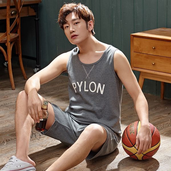 sleeveless vest men's summer large size loose student cartoon teenager plus fat extra cotton home suit pajamas pajamas, Black;brown
sleeveless vest men's summer large size loose student cartoon teenager plus fat extra cotton home suit pajamas pajamas, Black;brown