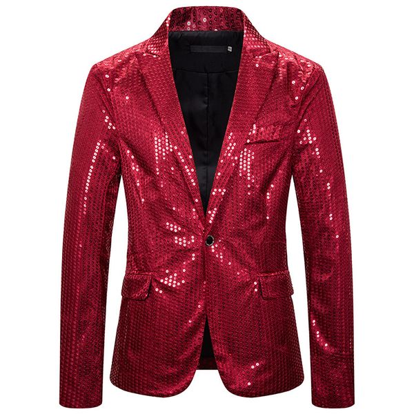 men's suits & blazers glitter sequin for men stage performance red shiny singer one piece suit jacket 2021 man fashion clothes s-2xl, White;black
men's suits & blazers glitter sequin for men stage performance red shiny singer one piece suit jacket 2021 man fashion clothes s-2xl, White;black