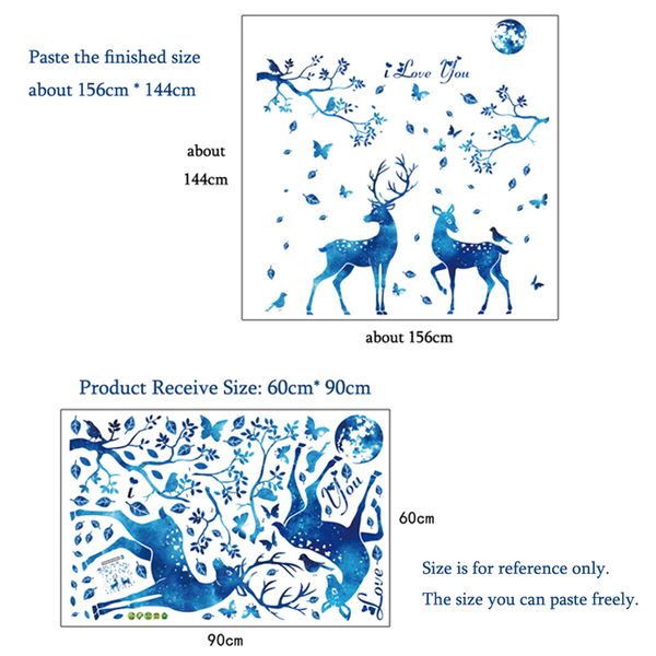 fantastic blue elk wall sticker butterflies for home decoration living room bedroom background decor mural art decals stickers
fantastic blue elk wall sticker butterflies for home decoration living room bedroom background decor mural art decals stickers