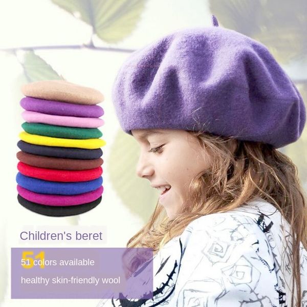 korean children's beret summer woolen all-match girls' cap cap beret baby hat baby hat, Blue;gray
korean children's beret summer woolen all-match girls' cap cap beret baby hat baby hat, Blue;gray