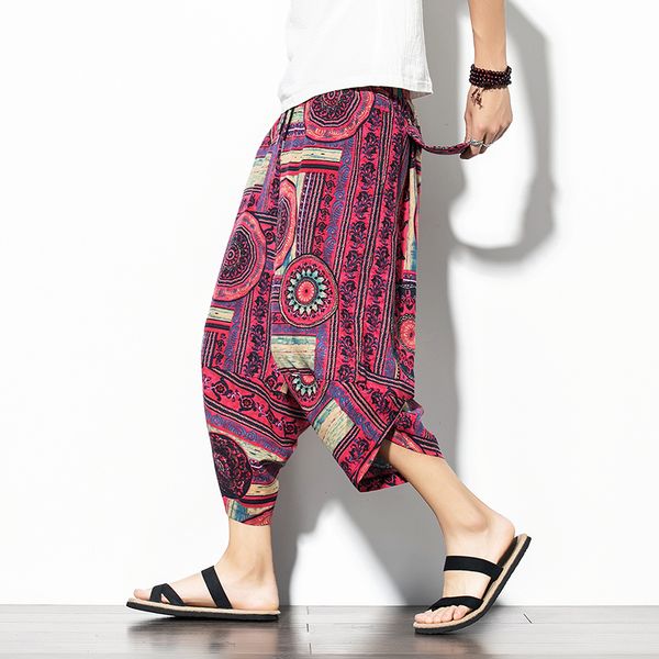 men summer wide leg pants man casual calf-length pants 2020 streetwear cotton printed male baggy harem 5xl dropshipping, Black
men summer wide leg pants man casual calf-length pants 2020 streetwear cotton printed male baggy harem 5xl dropshipping, Black