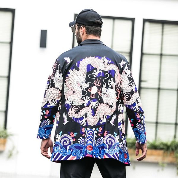 b13hl chinese style mid-length large-size cardigan men's hanfu robe sunscreen clothing and kimono cloak kimono fat man's cloak coa, Tan;black
b13hl chinese style mid-length large-size cardigan men's hanfu robe sunscreen clothing and kimono cloak kimono fat man's cloak coa, Tan;black
