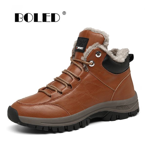 keep warm split leather boots men designer waterproof ankle snow boots shoes non-slip outdoor quality winter shoes men, Black
keep warm split leather boots men designer waterproof ankle snow boots shoes non-slip outdoor quality winter shoes men, Black
