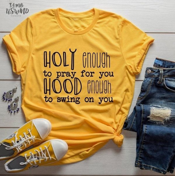 holy enough to pray for you hood enough to swing on you t shirt v neck women fashion christian baptism grunge religion, White
holy enough to pray for you hood enough to swing on you t shirt v neck women fashion christian baptism grunge religion, White