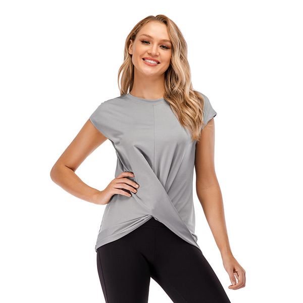 gym clothing womens lightweight casual short sleeves tunics round neck solid color blouses twisted hem tees for yoga sports activewear, White;black
gym clothing womens lightweight casual short sleeves tunics round neck solid color blouses twisted hem tees for yoga sports activewear, White;black