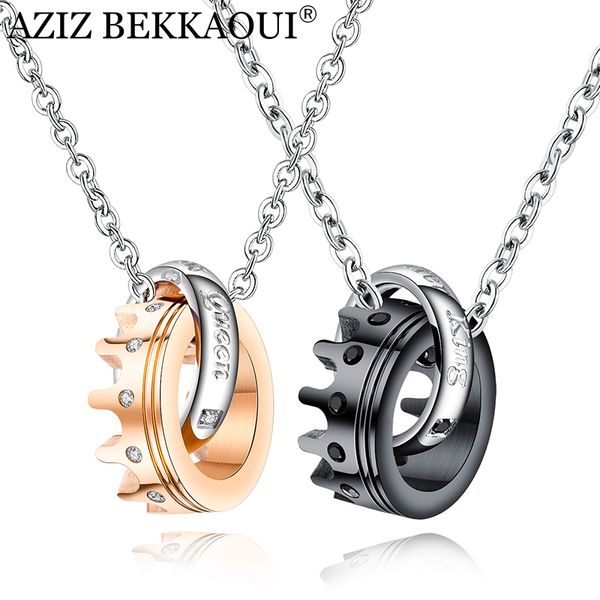 aziz bekkaoui engrave name couple necklace for lover his queen her king pendants necklace for women men stainless steel, Silver
aziz bekkaoui engrave name couple necklace for lover his queen her king pendants necklace for women men stainless steel, Silver